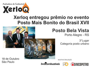Xerloq entrega prêmio no evento Posto Mais Bonito do Brasil 2013
